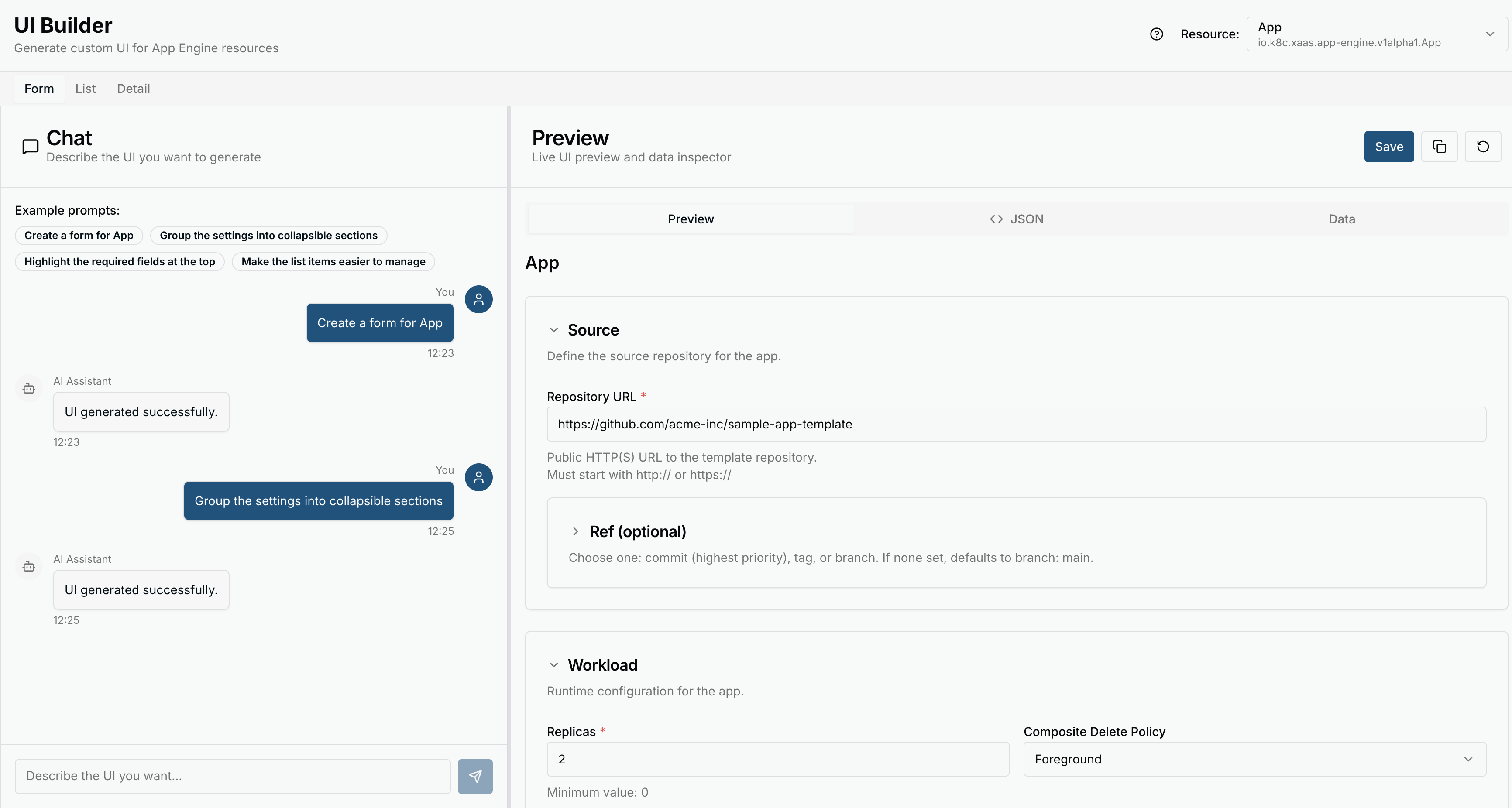 The UI Builder
