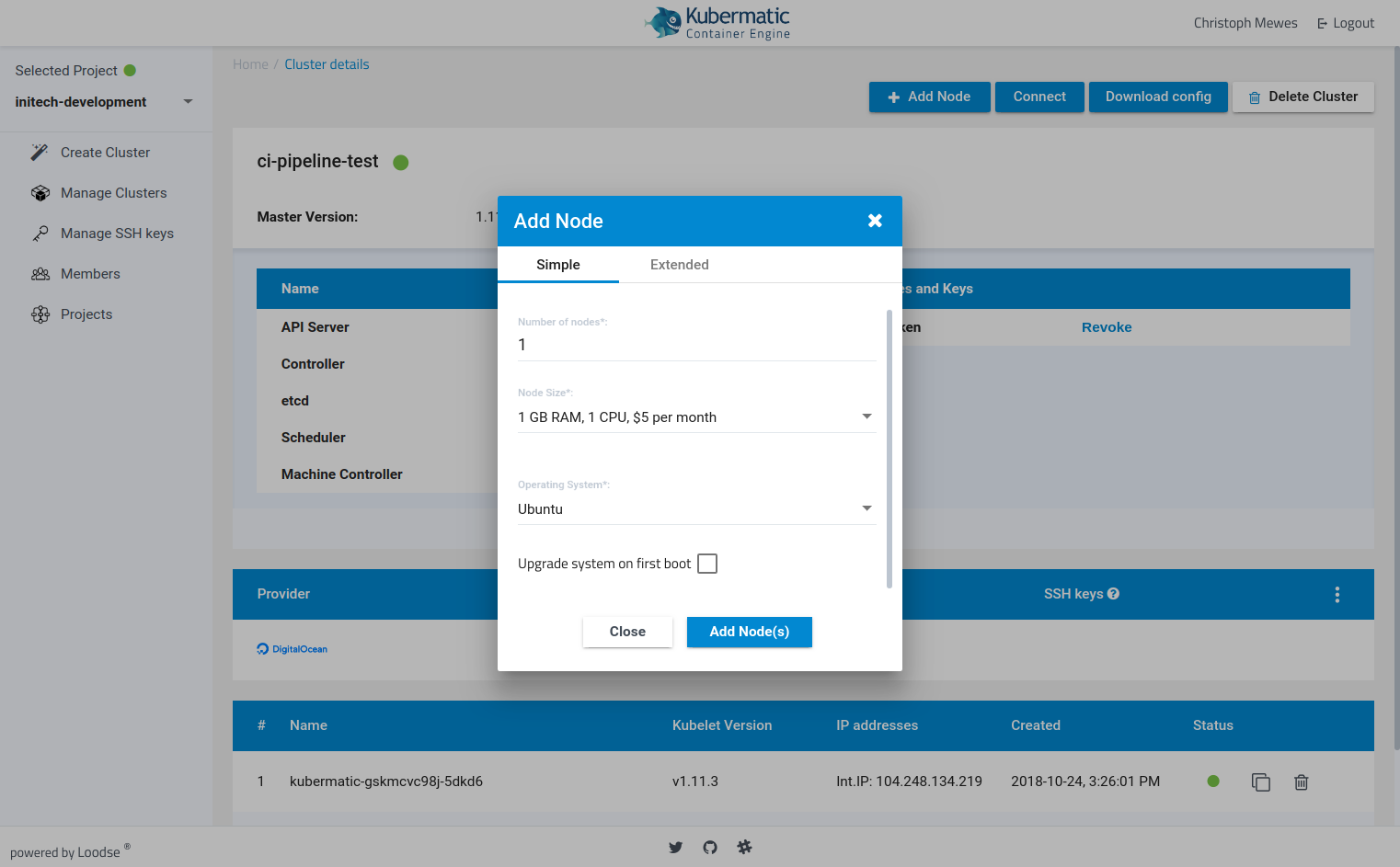 KKP form for adding new nodes