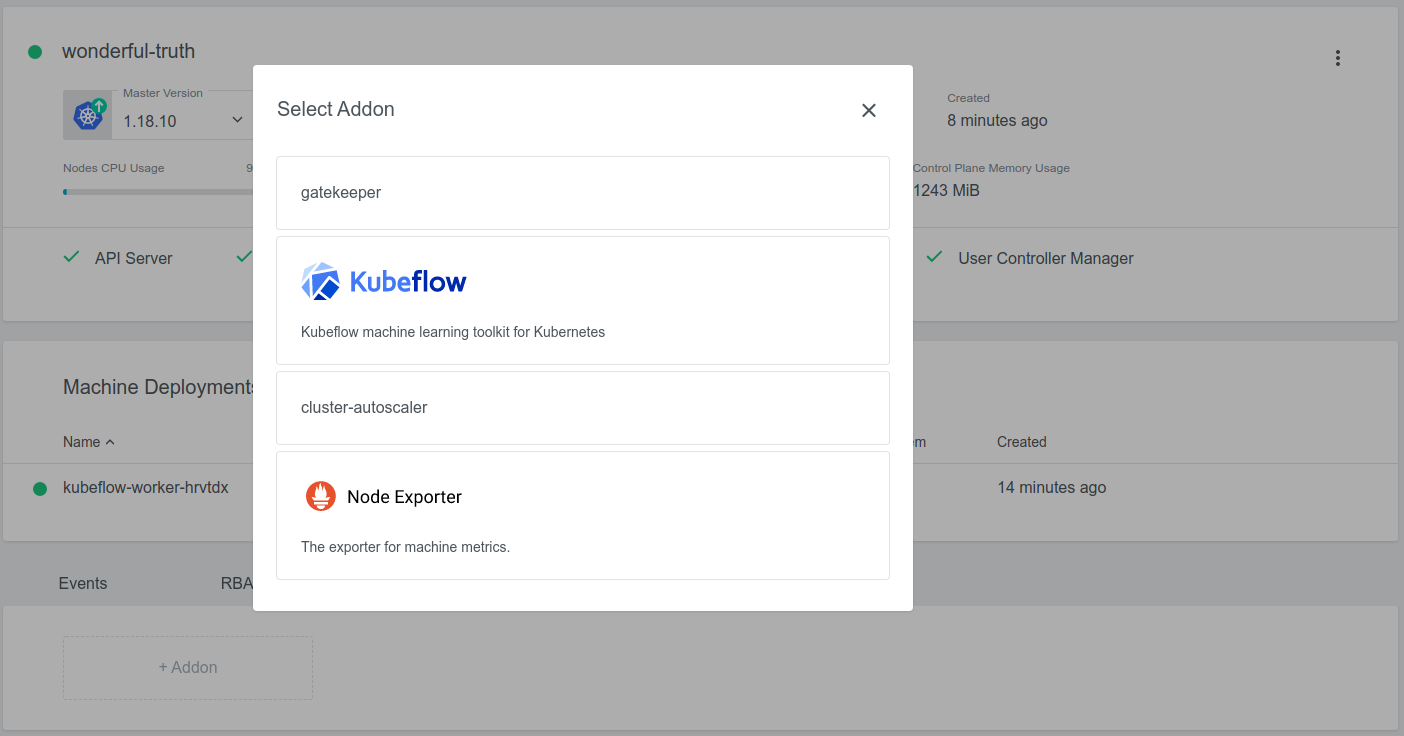 Kubeflow Addon