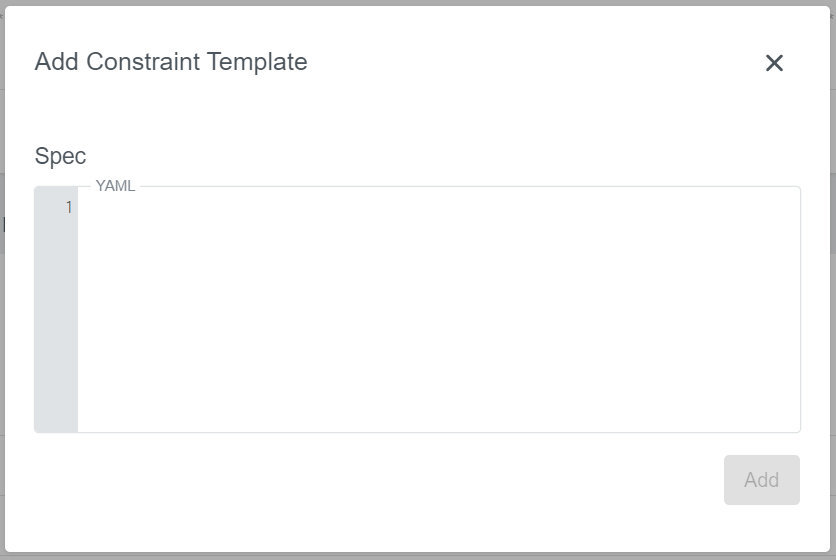 Add Constraint Template