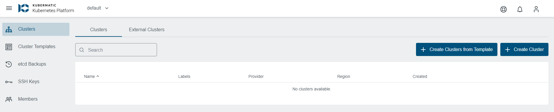 Cluster List Cluster List