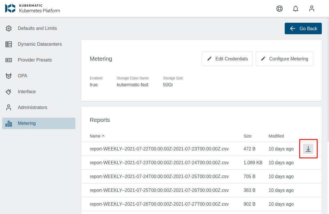 Metering Overview