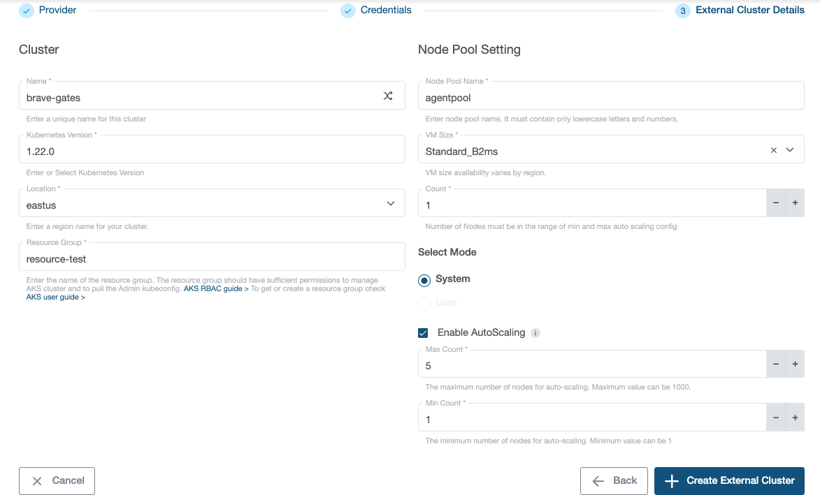 Configure Cluster