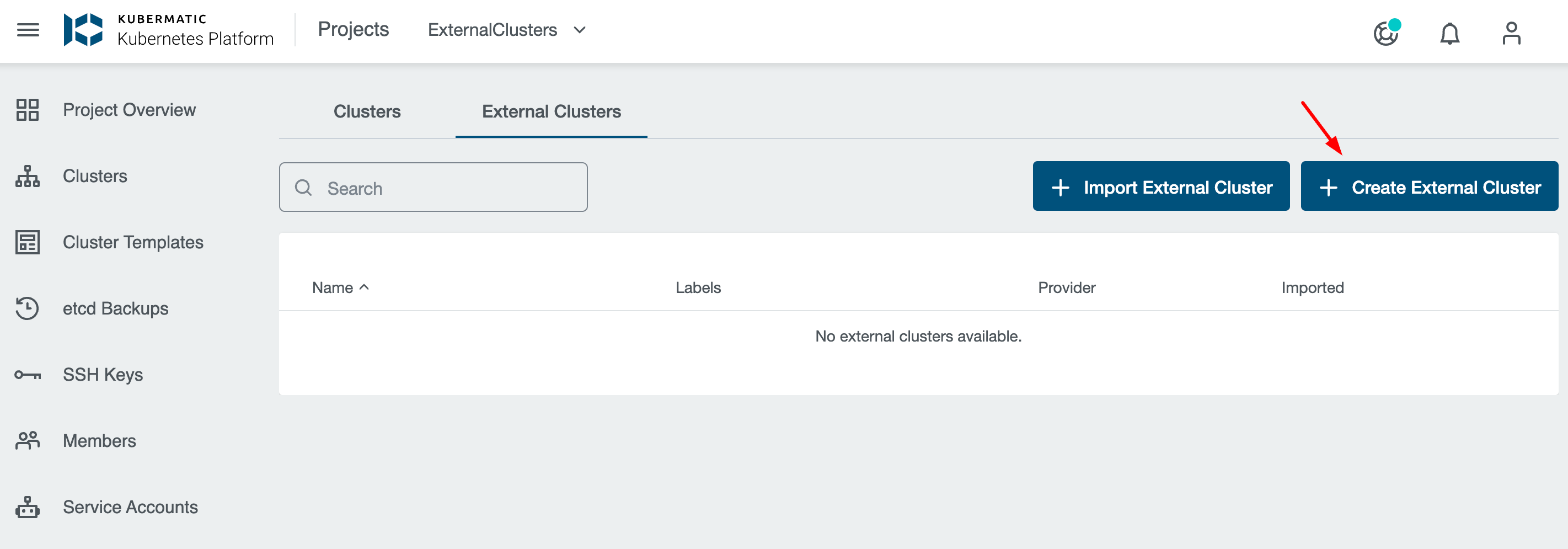 Create External Cluster