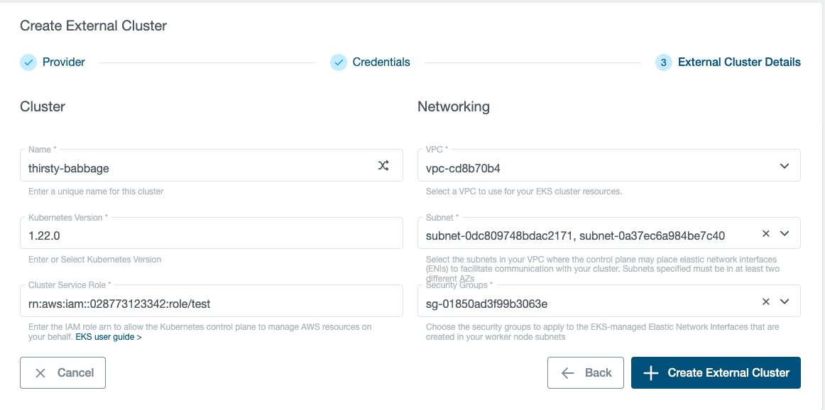 Configure Cluster