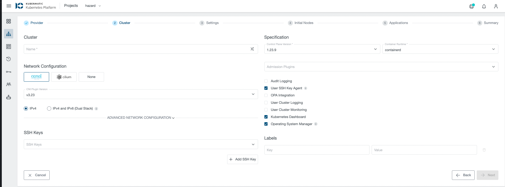Enable OSM during cluster creation Enable OSM during cluster creation