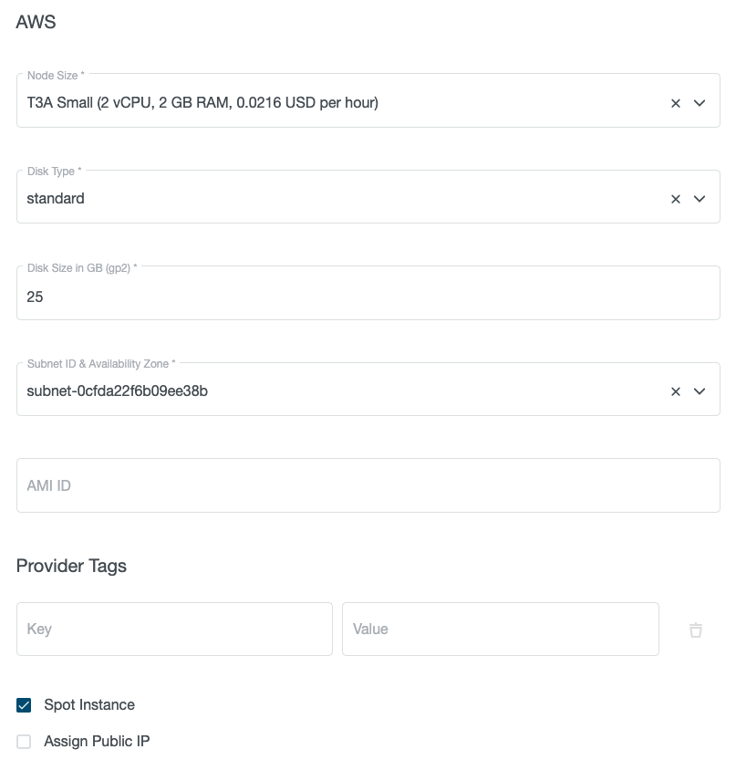 AWS spot instance selection AWS spot instance selection