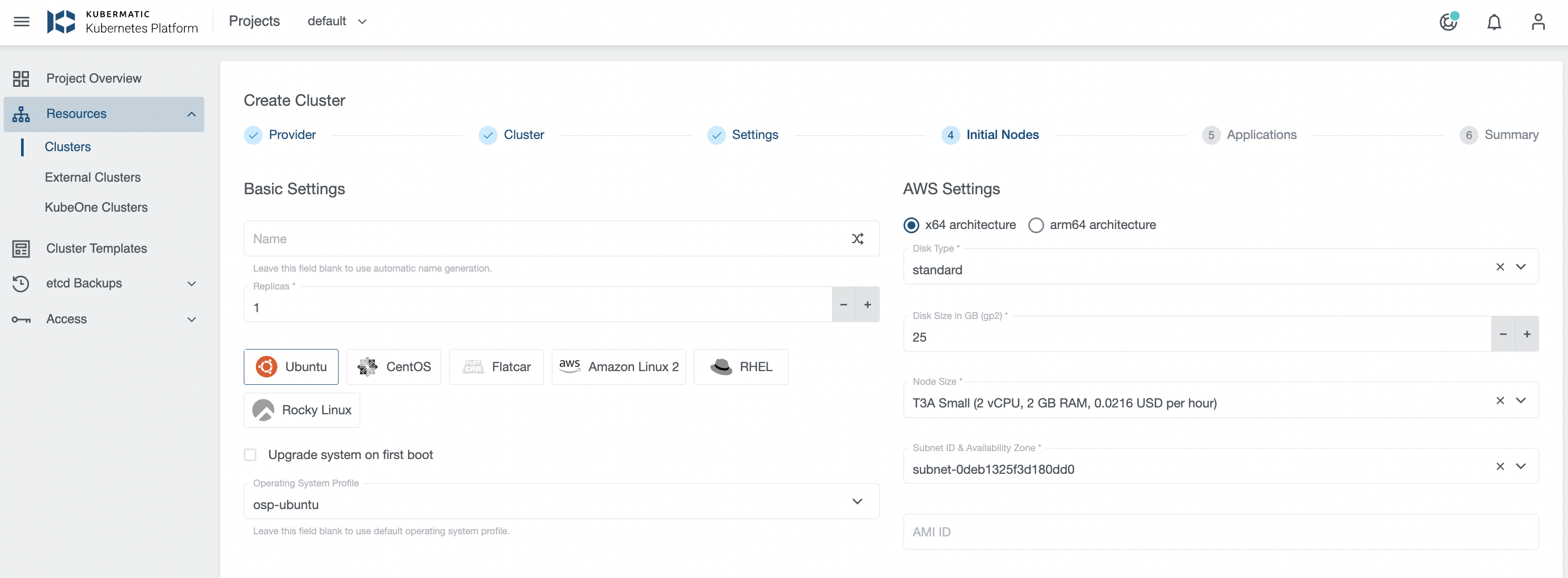 Node Settings