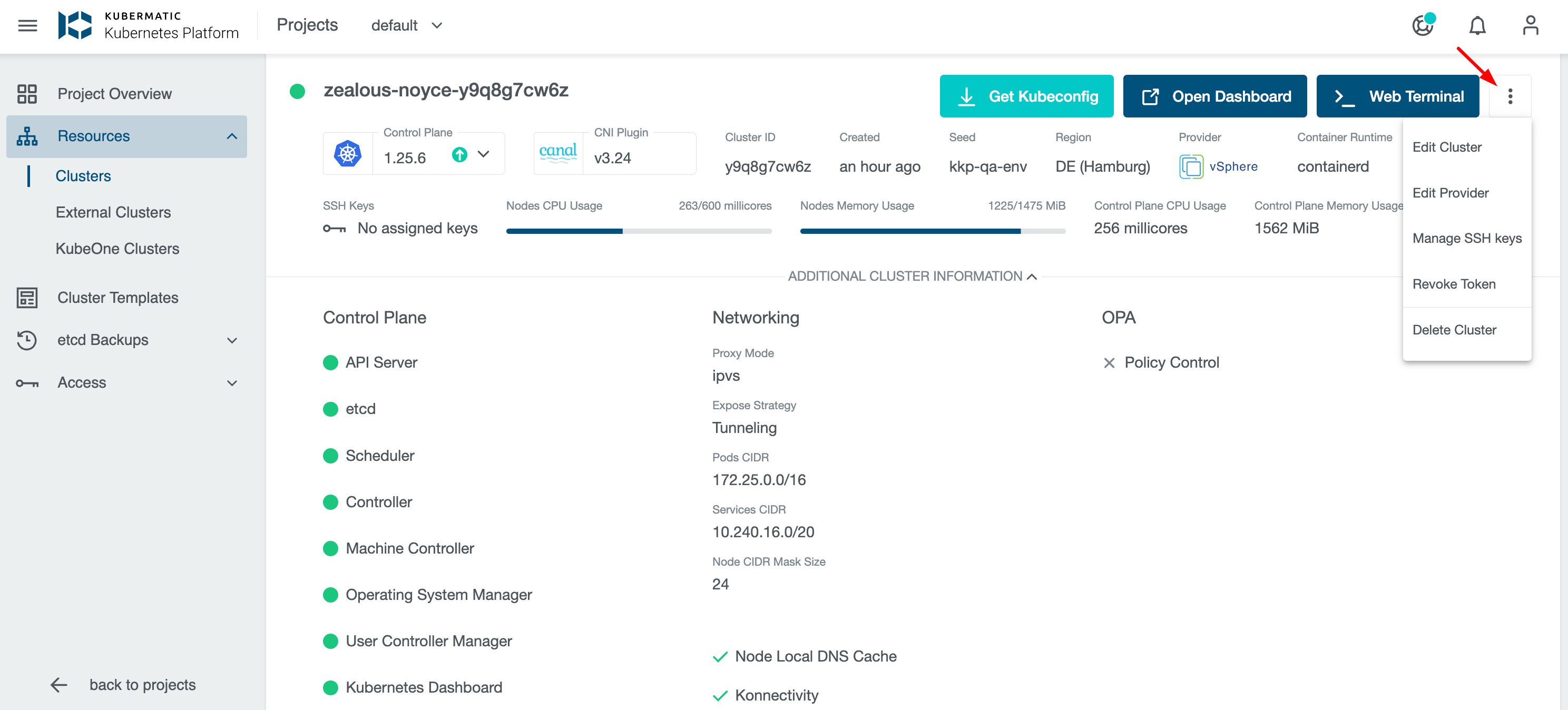 Select Edit Cluster Select Edit Cluster