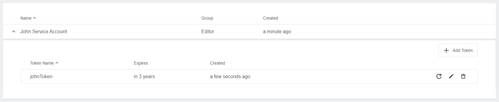 Manage Service Account Manage Service Account