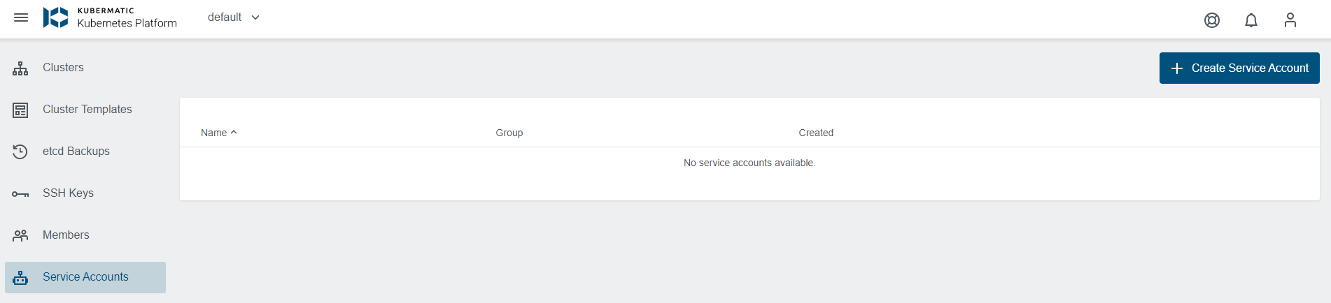 Service Account Service Account