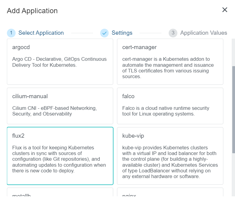 Select Flux2 Application