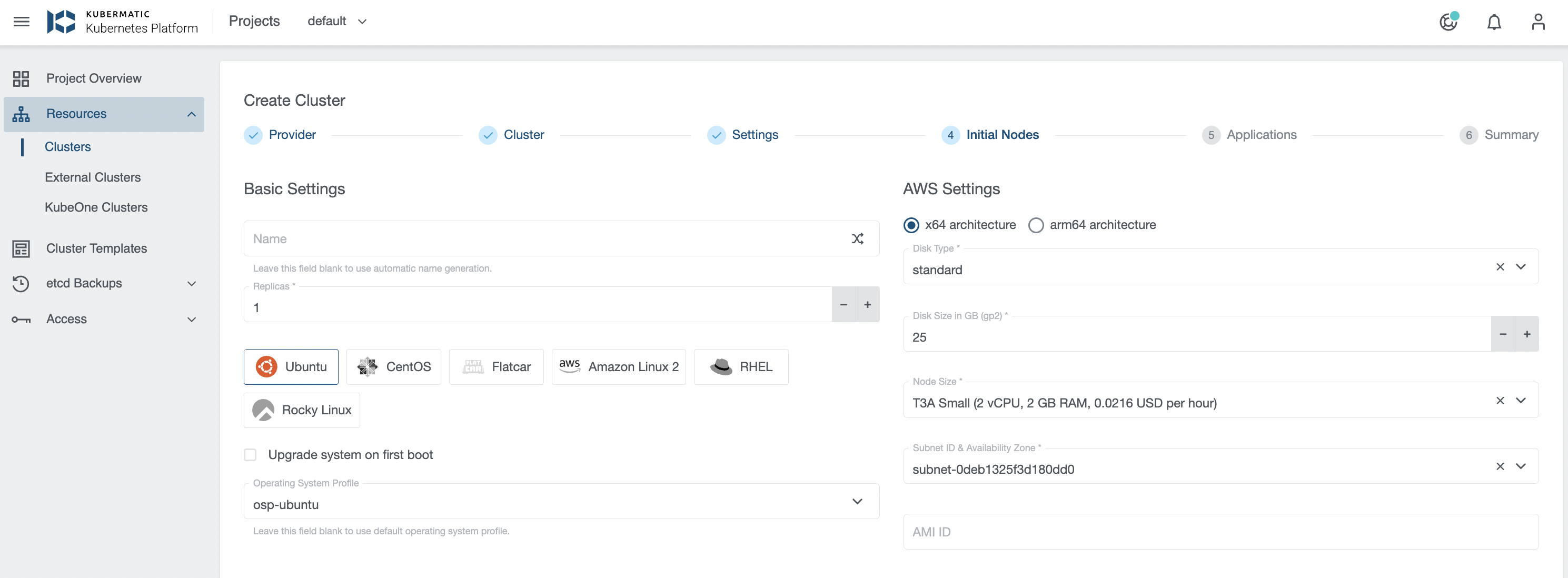 Node Settings Node Settings