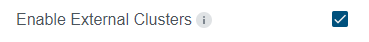 Enable External Cluster