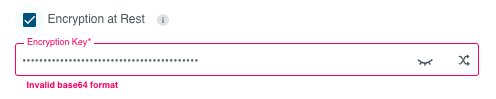 Enable Encryption at Rest