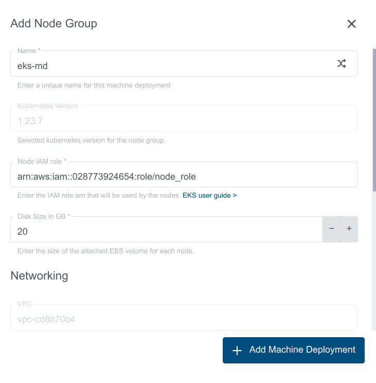 Create Node Group