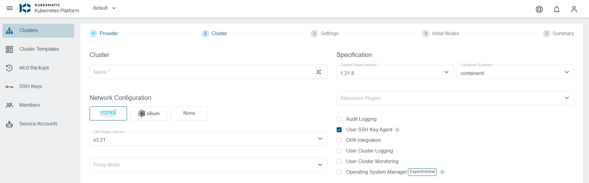 SSH Key Agent Checkbox