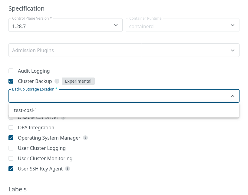 Enable Backup for New Clusters Enable Backup for New Clusters