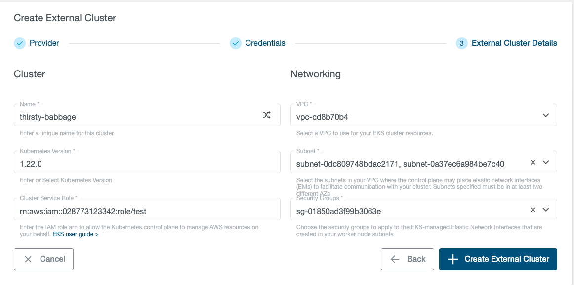 Configure Cluster Configure Cluster