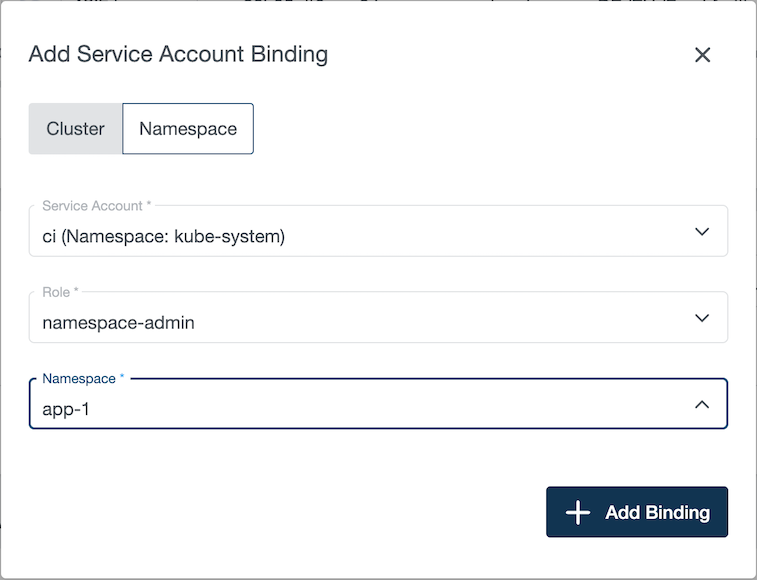 Grant permission to service account Grant permission to service account