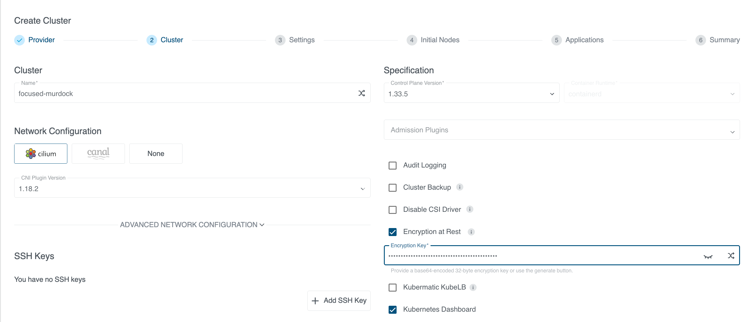 Enable Encryption at Rest Enable Encryption at Rest