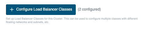 Number of Configured Classes Configured Classes